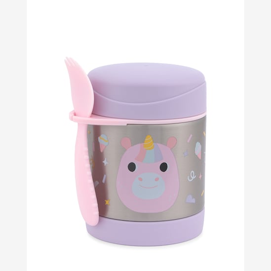 Pote térmico infantil com talher unicórnio 325ml - lilás | Skip Hop