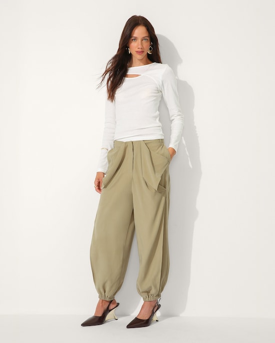 Blusa slim sobreposta feminina - Branca