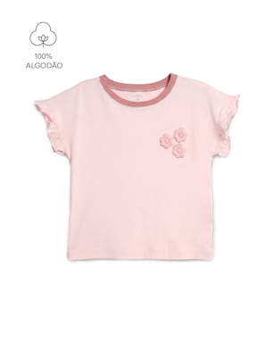 Camiseta Carter's infantil menina florzinhas
