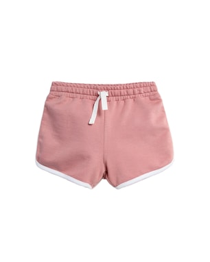 Short de moletom infantil com amarração - Rosa | Carter's