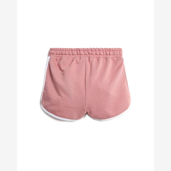 Short de moletom infantil com amarração - Rosa | Carter's