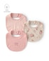 Kit babador bebê 3 peças canelado e floral - Multicor | Carter's