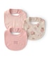 Kit babador bebê 3 peças canelado e floral - Multicor | Carter's