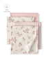 Kit cueiro bebê 4 peças floral - Multicor | Carter's