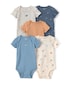 Kit body bebê 5 peças estampado - Multicor | Carter's