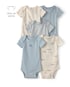 Kit body bebê 5 peças canelado estampado - Multicor | Carter's