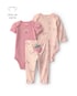 Conjunto longo bebê 3 peças estampado - Multicor | Carter's