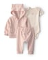 Conjunto longo bebê 3 peças em plush estampado - Multicor | Carter's
