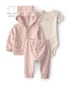 Conjunto longo bebê 3 peças em plush estampado - Multicor | Carter's