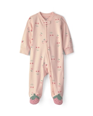 Macacão bebê com pezinho estampado - Rosa | Carter's