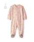 Macacão bebê com pezinho estampado - Rosa | Carter's