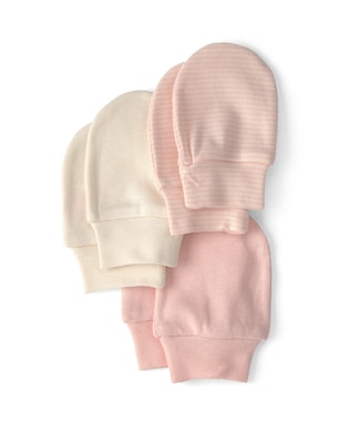 Kit luva bebê 3 pares listrada - Multicor | Carter's