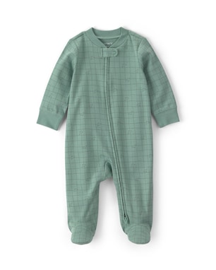 Macacão bebê com pezinho estampado - Verde | Carter's