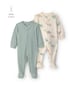 Kit macacão Carter's com pezinho bebê menino dinossauro 2 peças - Multicor