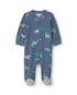 Macacão bebê com pezinho estampado - Azul | Carter's