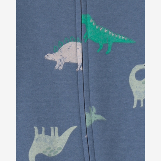 Macacão bebê com pezinho estampado - Azul | Carter's