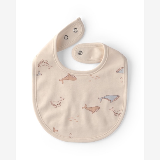 Kit babador bebê 3 peças canelado estampado - Multicor | Carter's