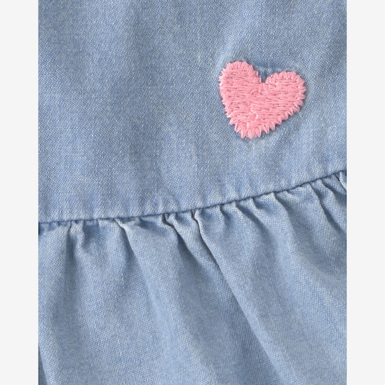 Conjunto curto bebê 3 peças com babados - Multicor | Carter's