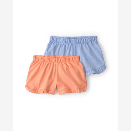 Kit short bebê 2 peças com babados - Multicor | Carter's