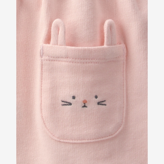Salopete bebê com body estampada - Rosa | Carter's