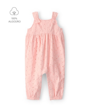 Jardineira bebê laise floral - Rosa | Carter's