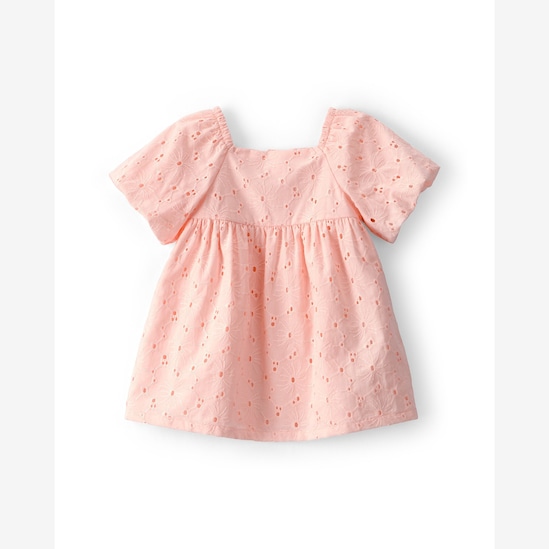 Vestido bebê laise floral - Rosa | Carter's