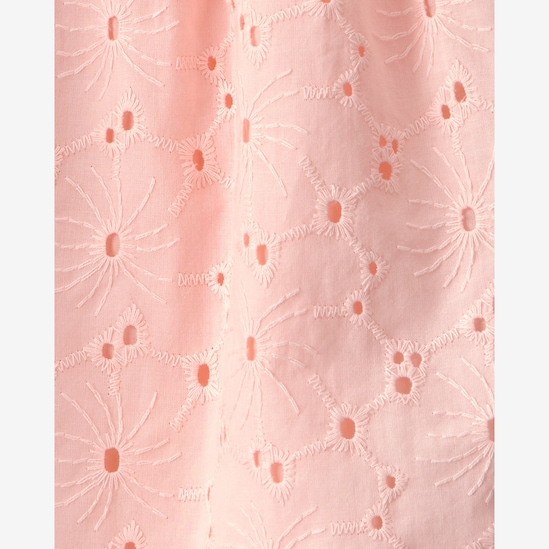 Vestido bebê laise floral - Rosa | Carter's