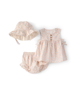 Conjunto curto bebê 3 peças floral - Multicor | Carter's