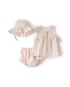Conjunto Carter's com chapéu bebê menina estampado 3 peças