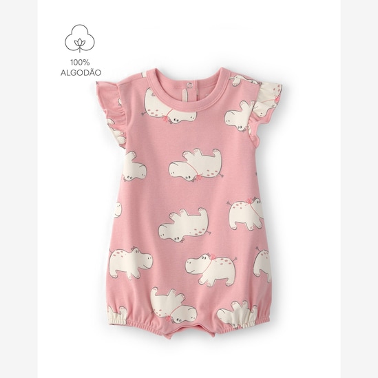 Macaquinho bebê estampado - Rosa | Carter's