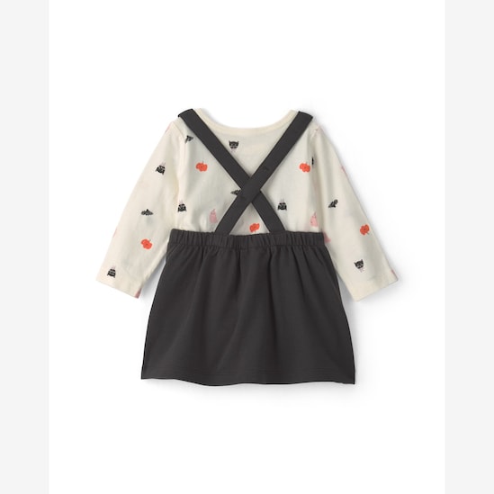 Salopete bebê com camiseta Halloween e meia-calça - Multicor | Carter's