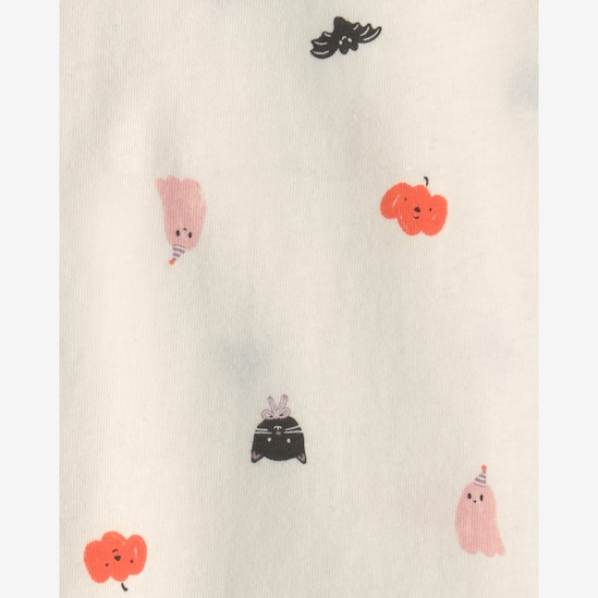 Salopete bebê com camiseta Halloween e meia-calça - Multicor | Carter's