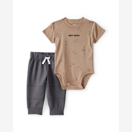 Conjunto bebê 2 peças estampado - Multicor | Carter’s