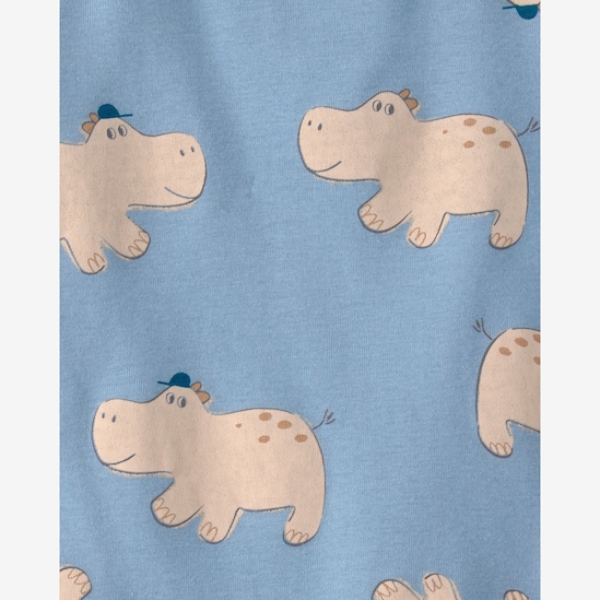 Macaquinho bebê estampado - Azul | Carter’s