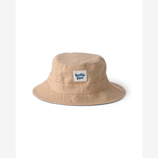 Chapéu bucket bebê pespontado - Bege | Carter’s
