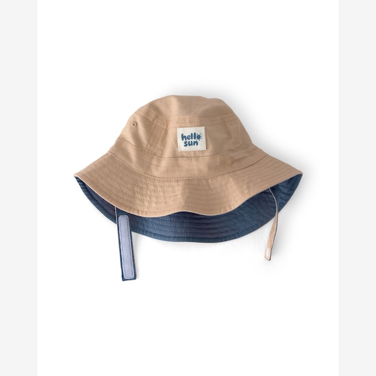 Chapéu bucket bebê pespontado - Bege | Carter’s