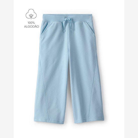 Calça de moletom infantil ampla - Azul | Carter’s
