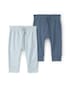 Kit calça bebê 2 peças cós elástico - Azul | Carter’s