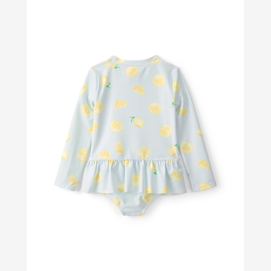 Maiô infantil com saia manga longa limões - Multicor | Carter's