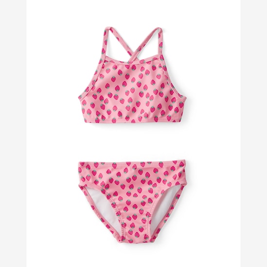 Conjunto de praia infantil 3 peças estampado - Rosa | Carter's
