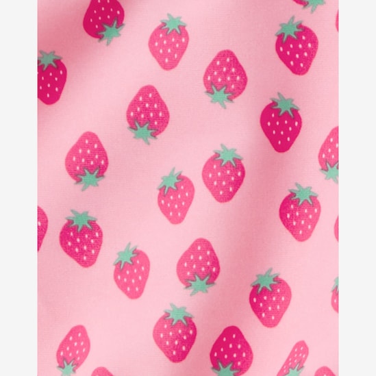 Conjunto de praia infantil 3 peças estampado - Rosa | Carter's