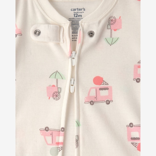 Kit macacão pijama bebê 2 peças poá - Multicor | Carter's