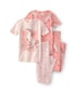 Pijama curto infantil 4 peças estampado - Multicor | Carter's