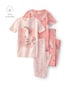Pijama curto infantil 4 peças estampado - Multicor | Carter's