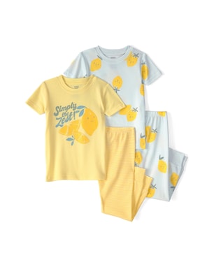 Kit pijama longo infantil 4 peças estampado - Multicor | Carter's