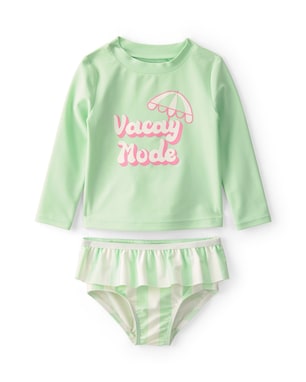 Conjunto de praia bebê 2 peças estampado - Verde | Carter's