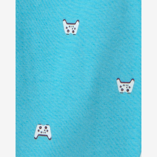 Pijama longo infantil 4 peças estampado - Multicor | Carter's