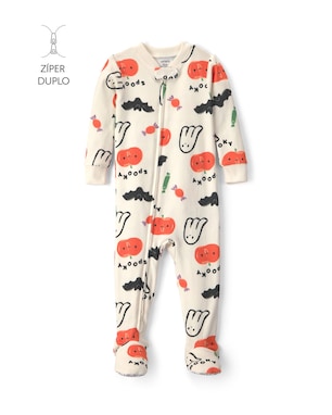 Macacão pijama bebê Halloween - Bege | Carter's