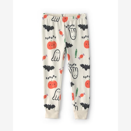 Pijama longo infantil 2 peças Halloween - Bege | Carter's