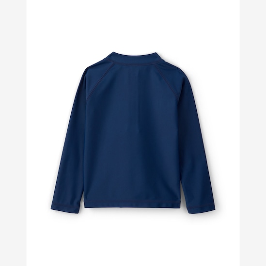 Camiseta de praia infantil mangas longas - Azul | Carter's